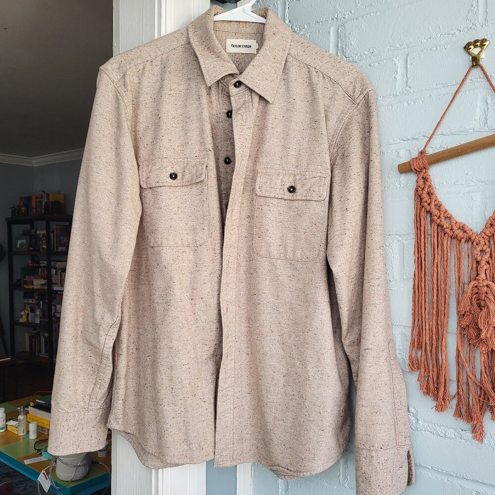 Men's Taylor Stitch Yosemite Shirt in Oatmeal - Size 42 (Large)
